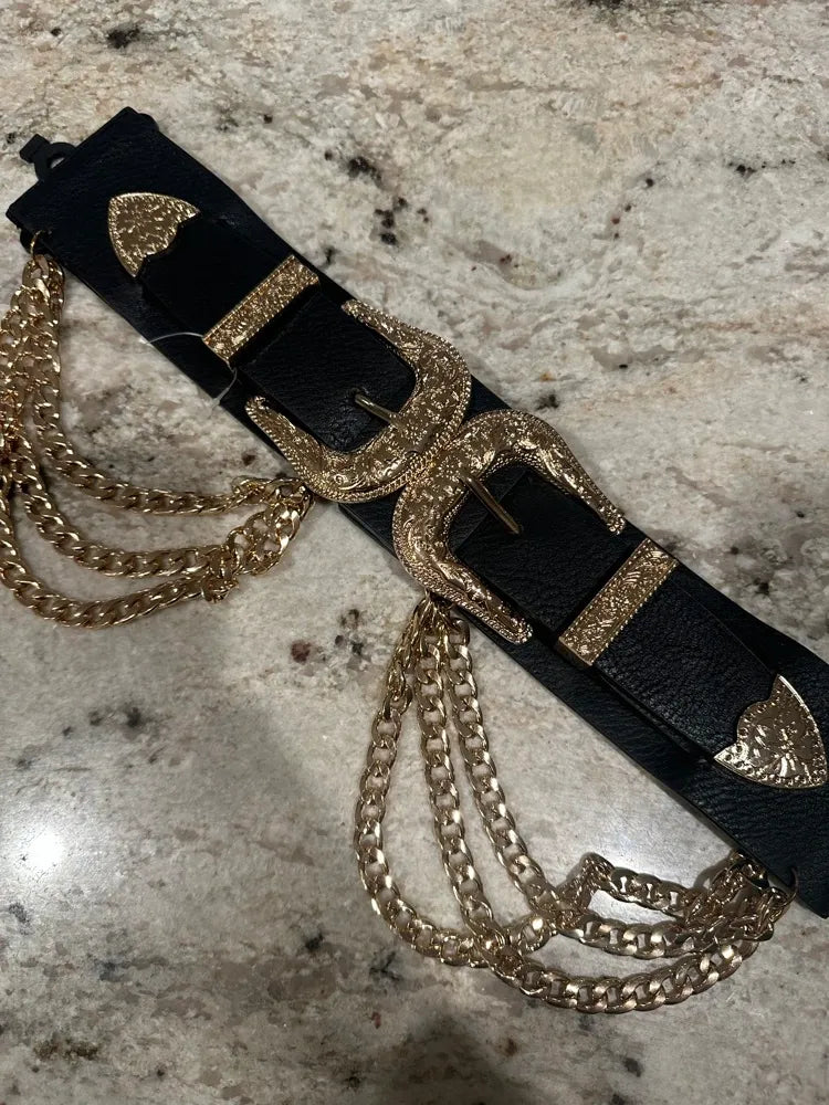 Xavi Belt (black/gold)