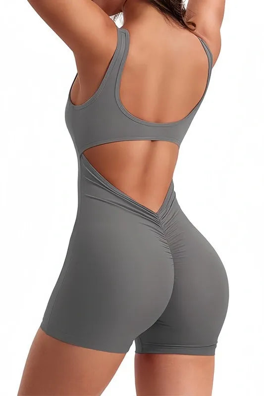 Scrunch Romper (gray)