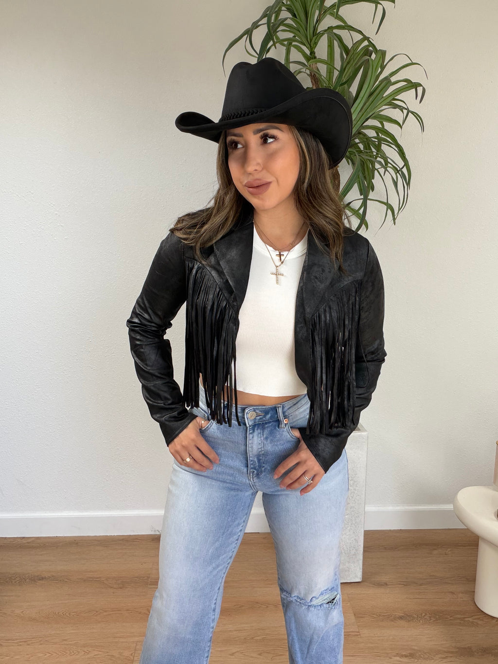 Willow Fringe Jacket (black)