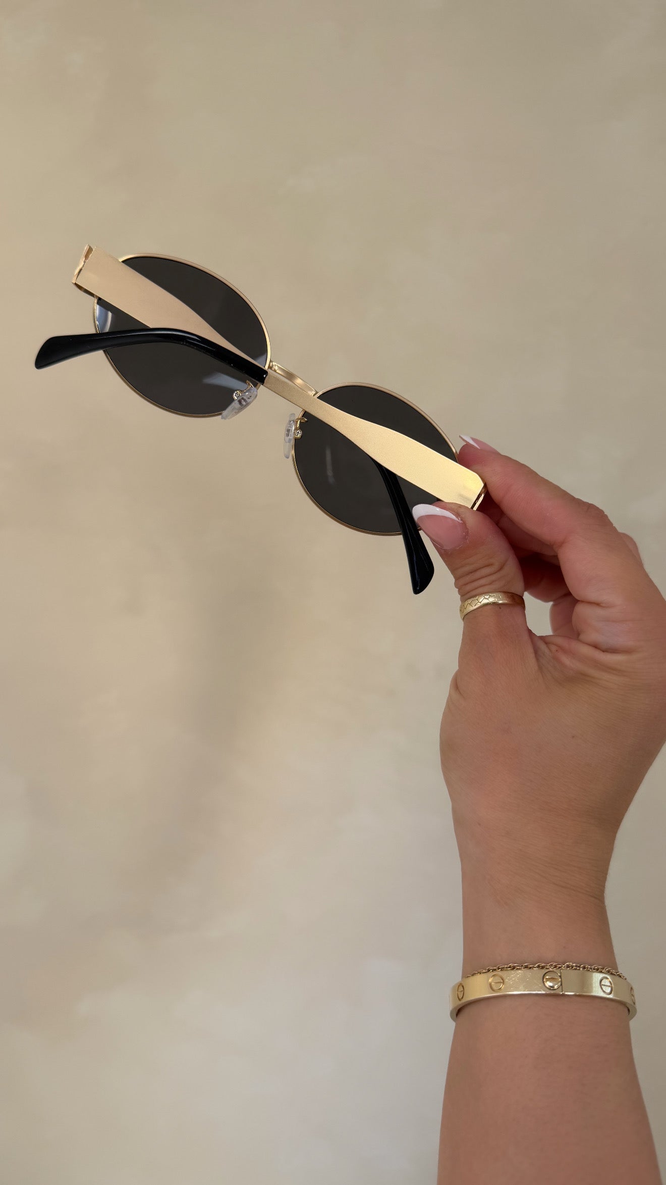 PR sunnies (black & gold)