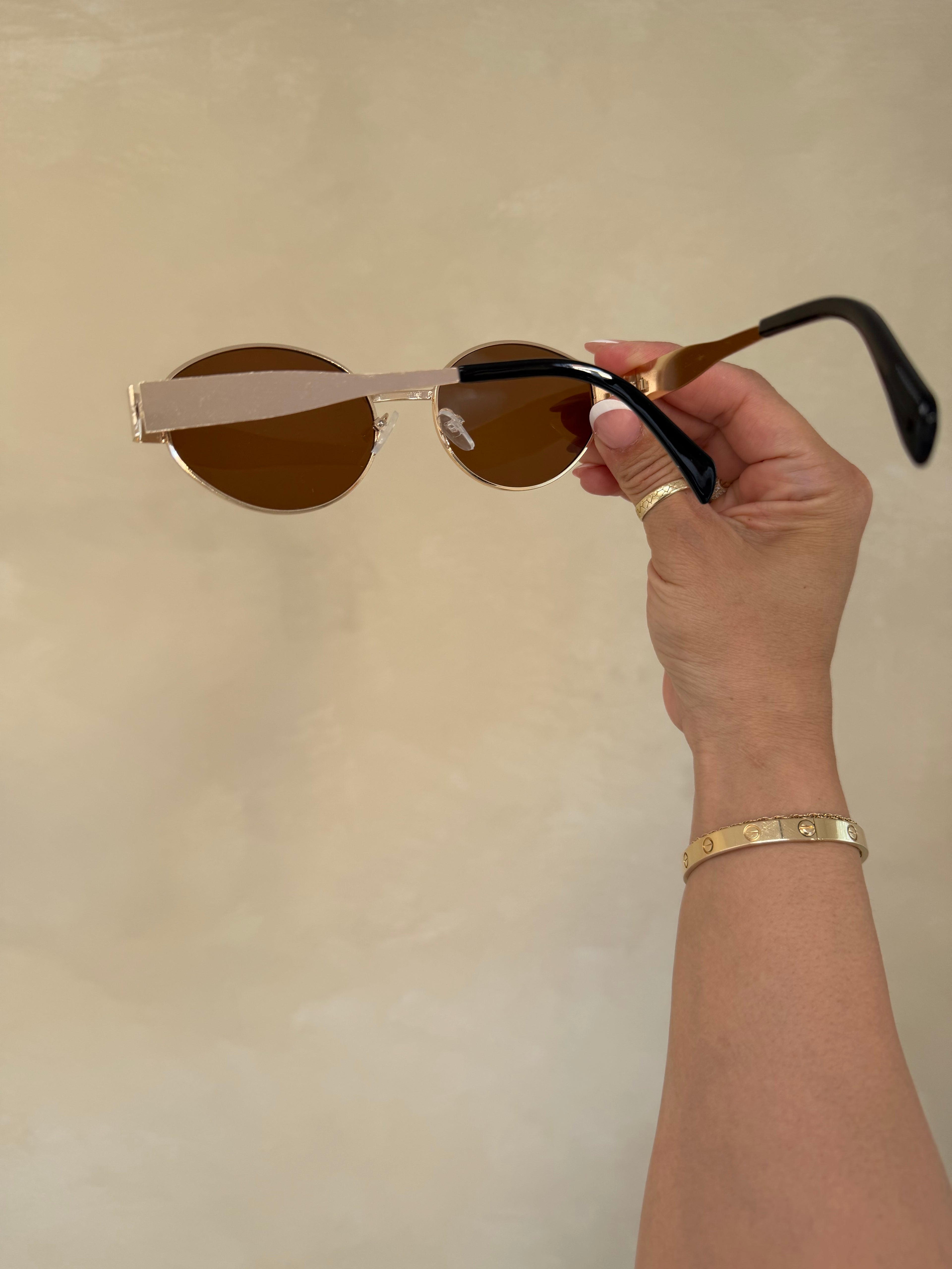 PR sunnies (brown/gold)