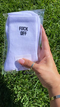 Fuck Off Socks (white)