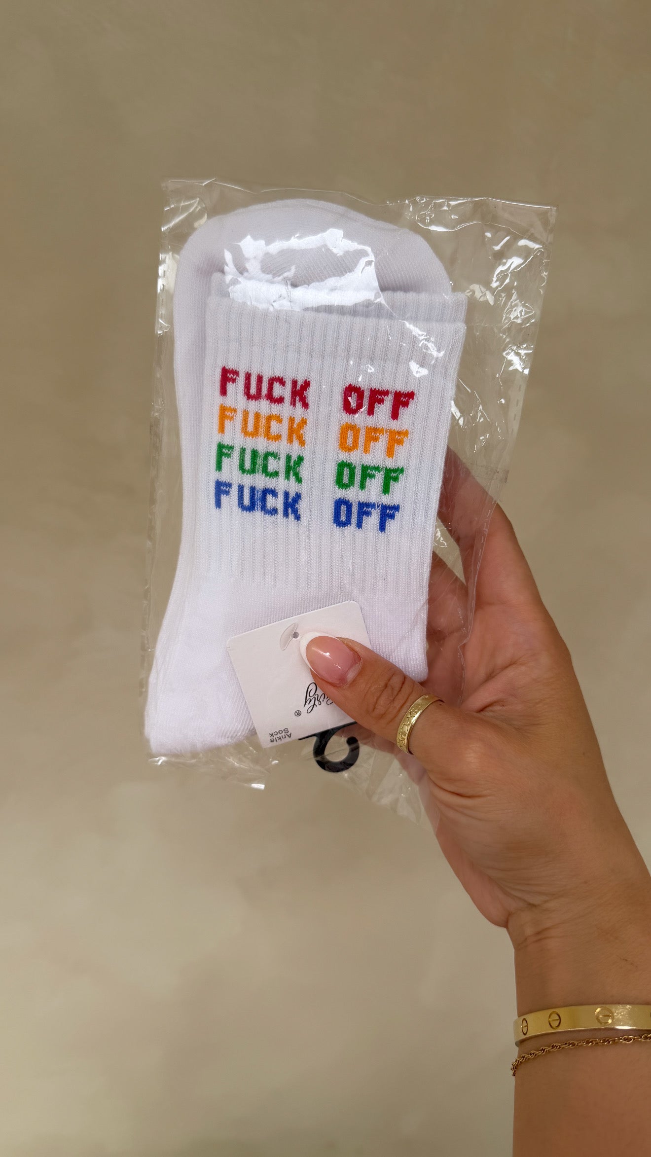 Fuck Off Socks (colorful)