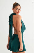 Celest Silk Dress (green)