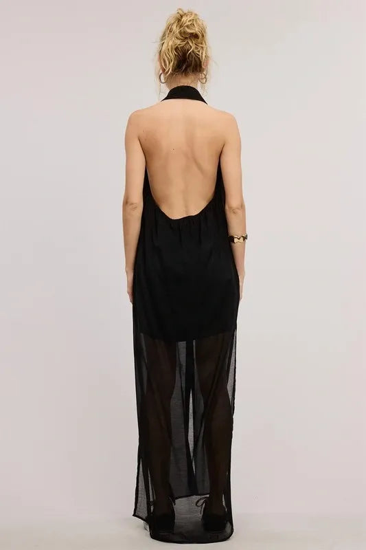 Kamila Halter Maxi Dress