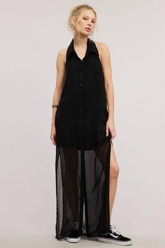 Kamila Halter Maxi Dress