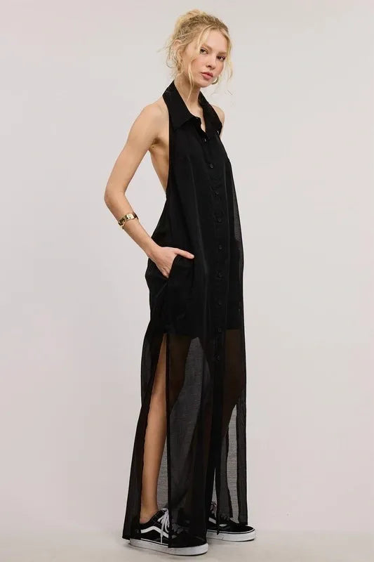 Kamila Halter Maxi Dress