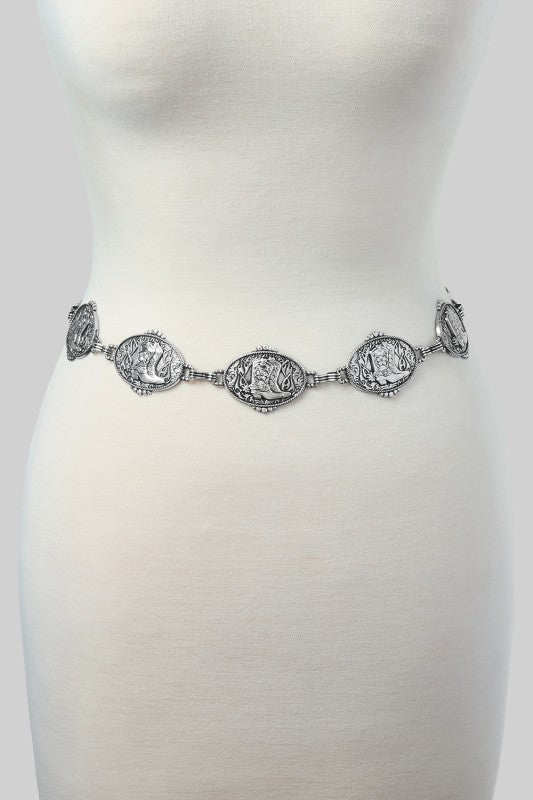 Boot Buckle Chain Belt