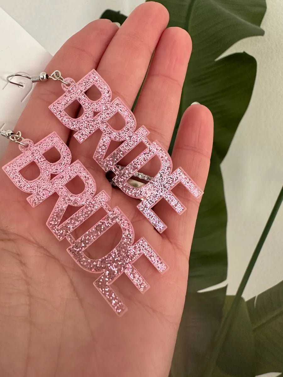 Bride Pink Earrings