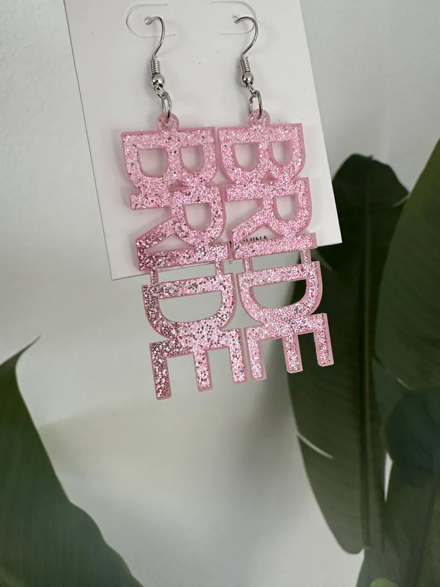 Bride Pink Earrings